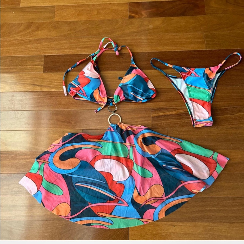 Multicolored bikini size medium